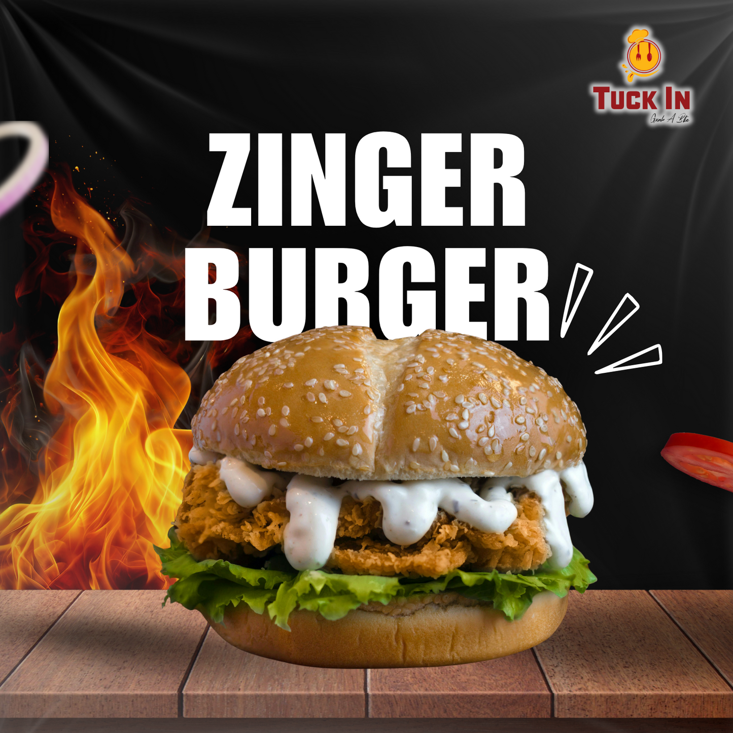 Zinger Burger – Spicy Fried Chicken Burger with Crunchy Perfection