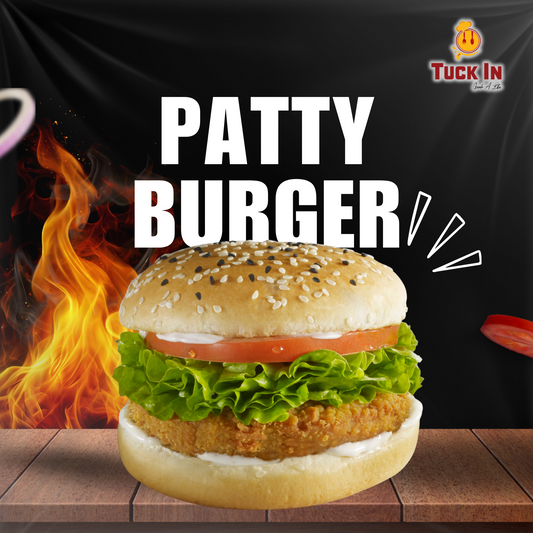 Juicy Patty Burger – Classic Chicken Burger with Rich Flavor
